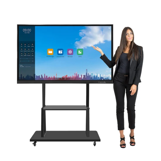 Interaktives Panel Interaktives Touchpanel Interaktives Whiteboard Windows 65 75 86 98 100 Zoll Smart Board Touchscreen LCD-Display Interaktives Flachpanel