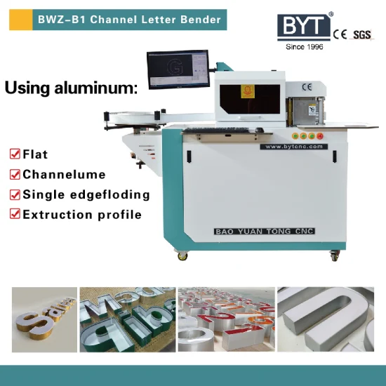 2023 Bytcnc CNC Automatische 3D-Schilder-Flanschkanal-Buchstabenbiegemaschine für Werbung, LED-Beschilderung, Aluminiumprofil-Spulenverkleidung mit CE-SGS-Zertifizierung