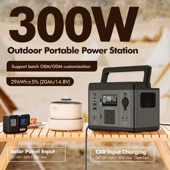 Professionelles tragbares Kraftwerk 1200 Wh für Auto-LiFePO4-Batterie, Solarenergie, Outdoor, Haushalt